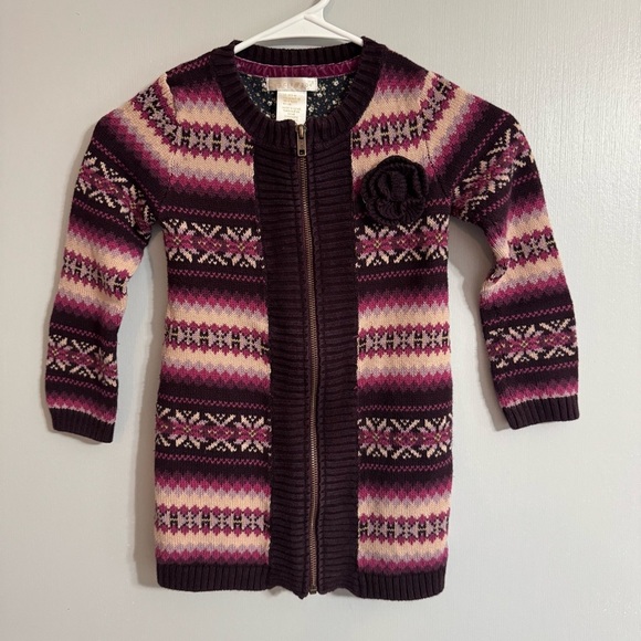 Maggie & Zoe Purple Zipper Sweater Size Medium - Picture 5 of 5